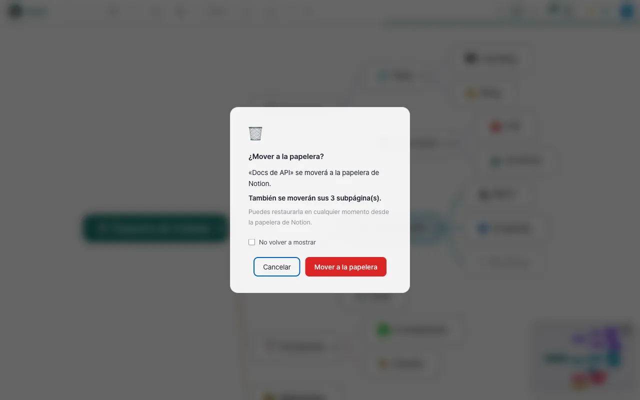 Eliminar una página