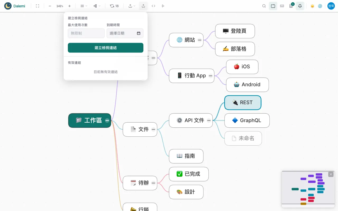 分享唯讀連結